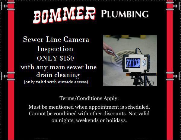 Sewer Line Inspection Camera Coupon 